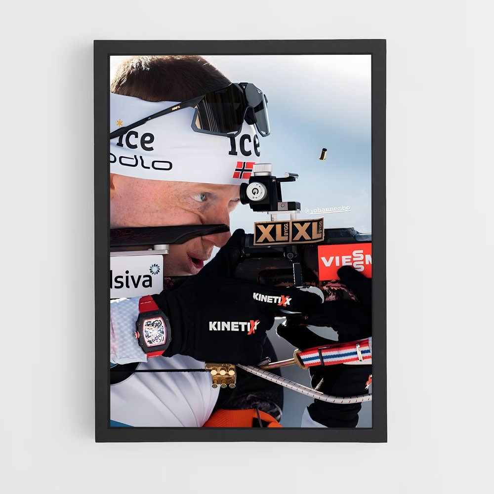 Poster Maître des Neiges – affiche Biathlon (vue 2)